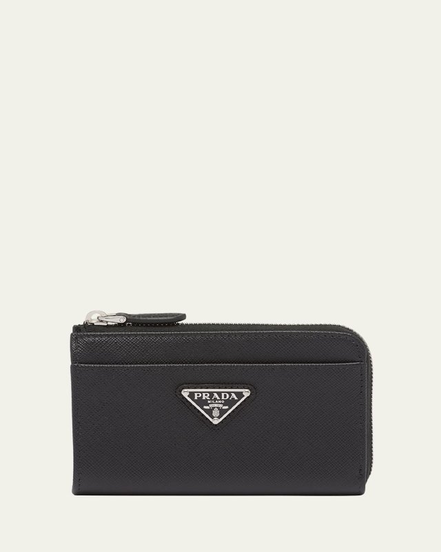 Triangle Logo Zip Card Case